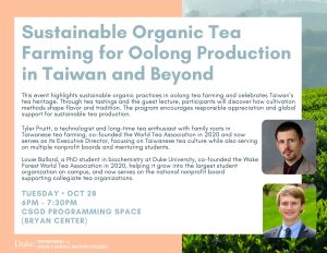OCT 28 - Sustainable Organic Tea Farming